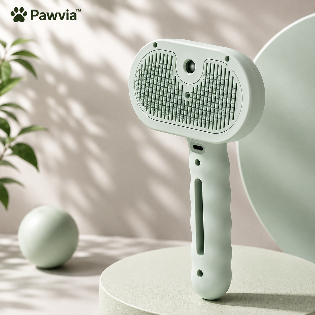 Pawvia™ SteamBrush Pro | Buharlı Kedi & Köpek Bakım Tarağı