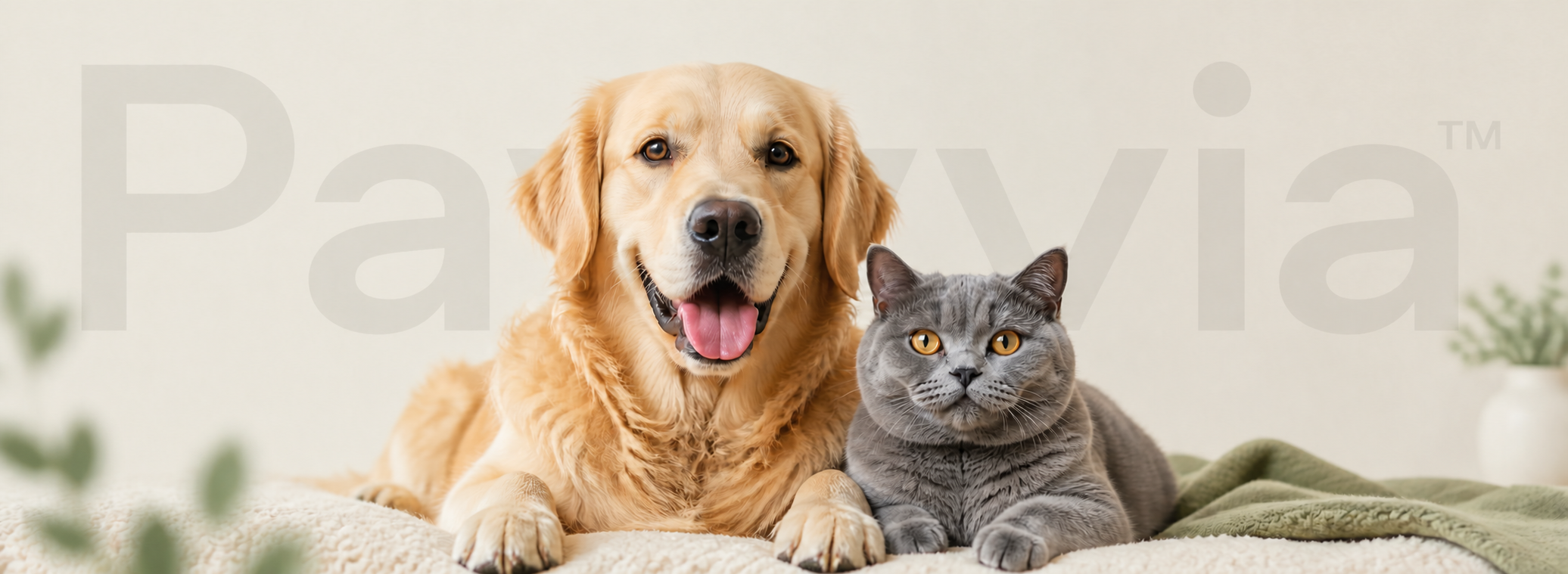 Golden Retriever ve British Shorthair, Pawvia™