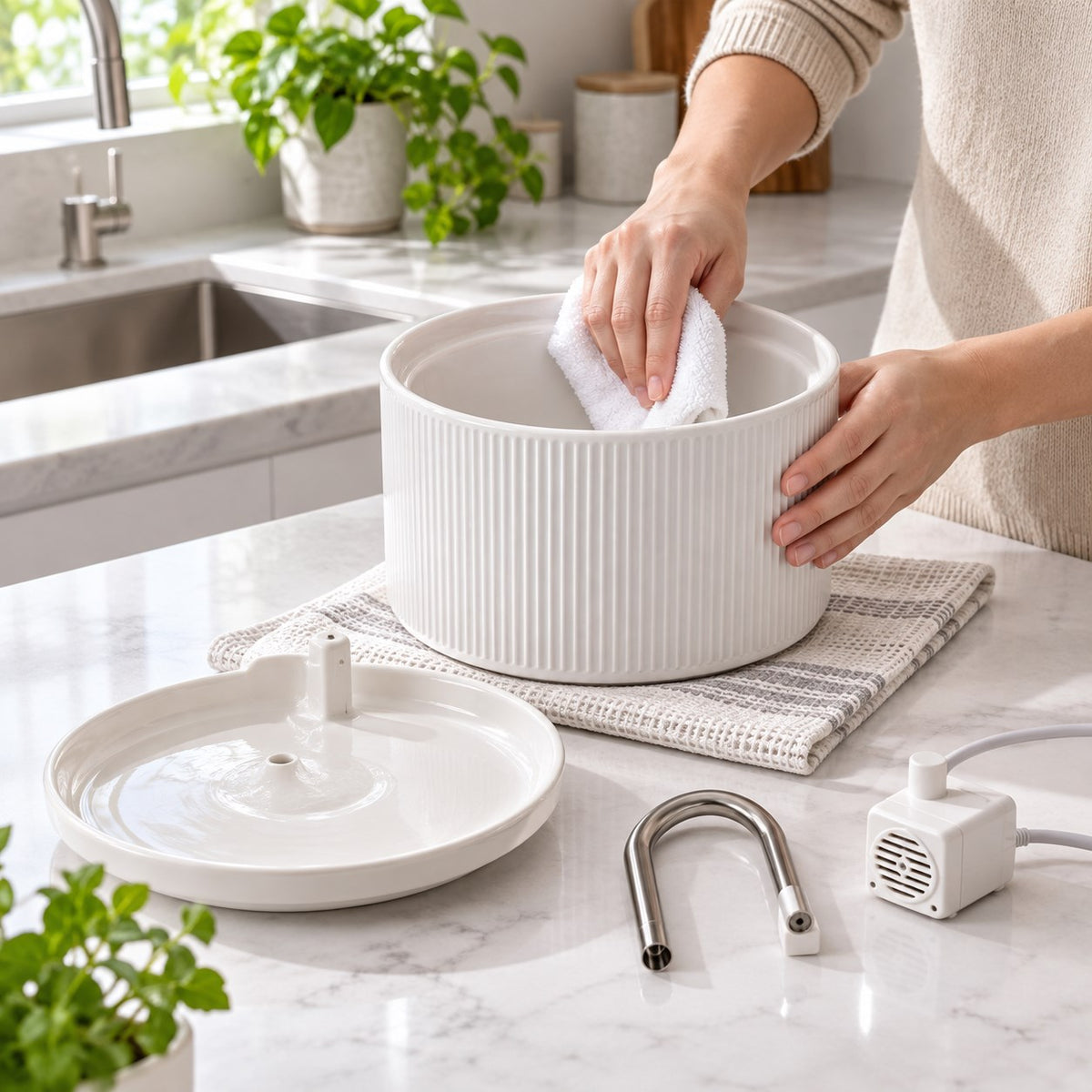 Pawvia™ CeramicFlow | Seramik Filtreli Evcil Hayvan Su Pınarı