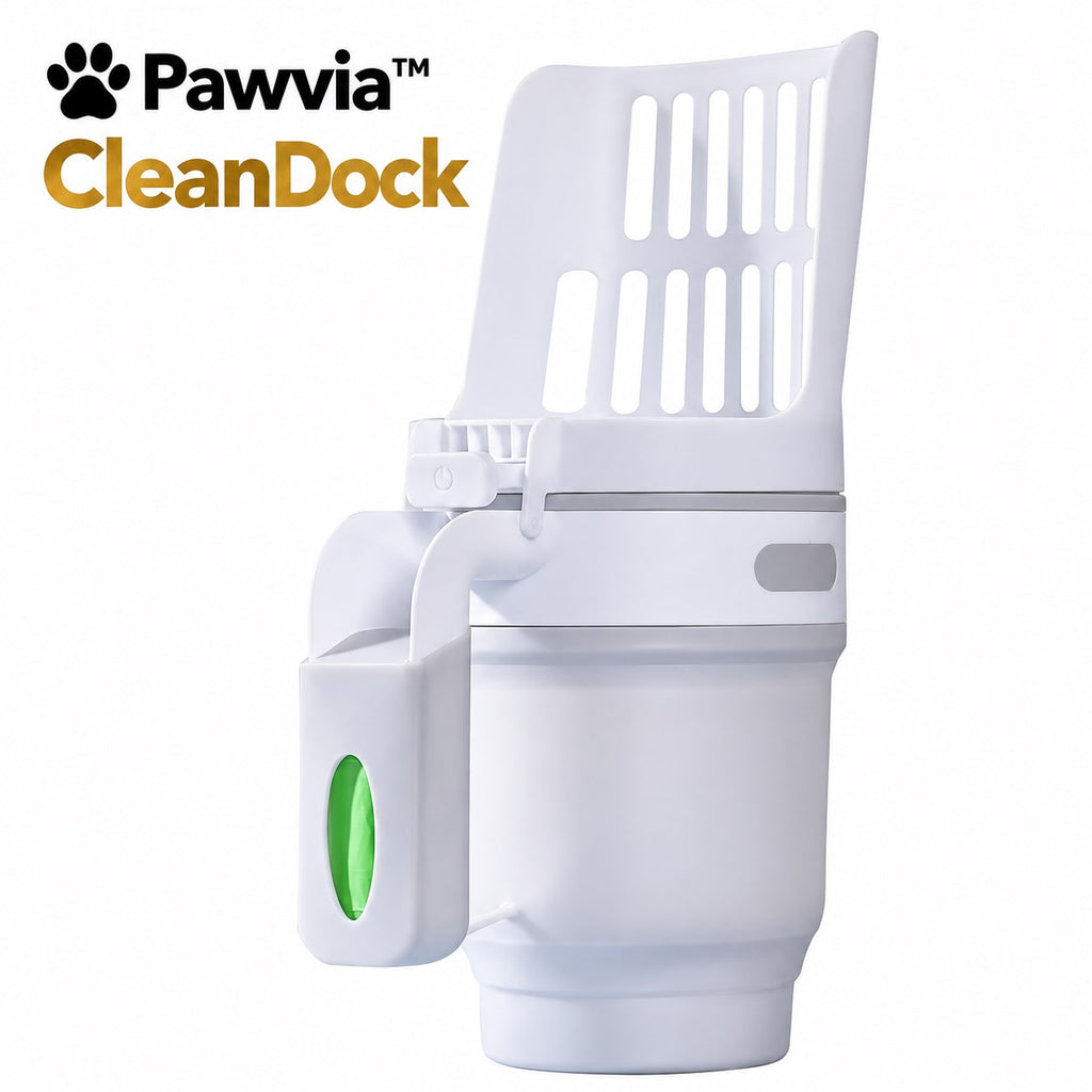 Pawvia™ CleanDock | Hazneli Kedi Kumu Küreği