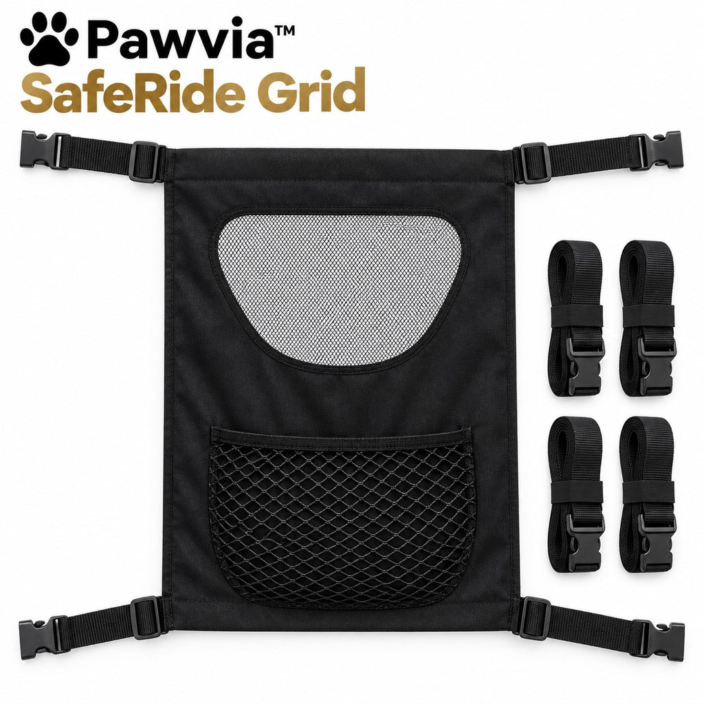 Pawvia™ SafeRide Grid | Ayarlanabilir Araç İçi Evcil Hayvan Bariyeri