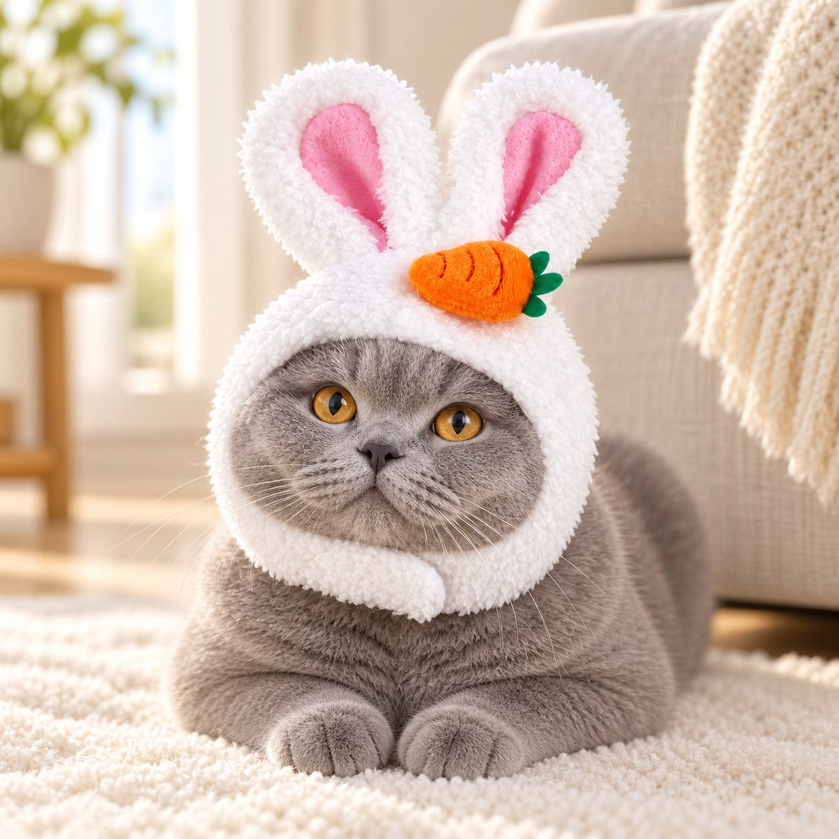 Pawvia™ BunnyMood | Tavşan Kulaklı Evcil Hayvan Şapkası