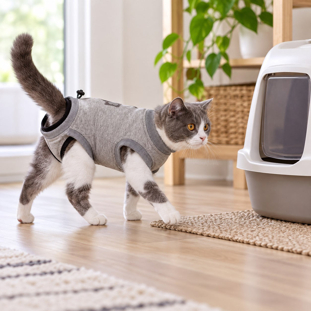 Pawvia™ HealHug | Ameliyat Sonrası Kedi Koruma Tulumu