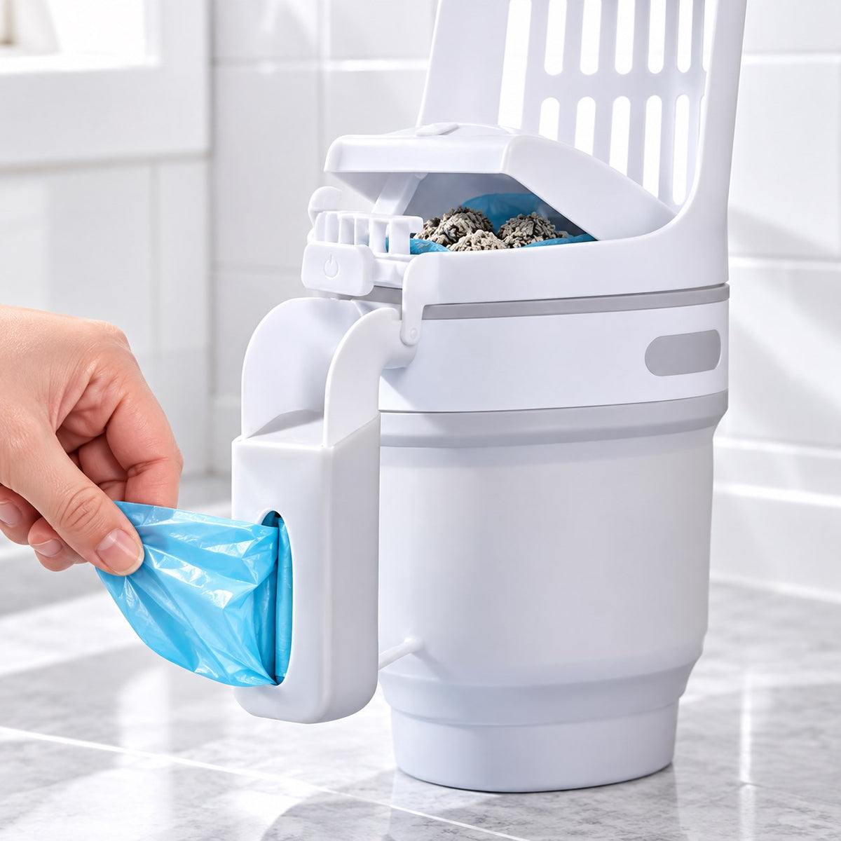 Pawvia™ CleanDock | Hazneli Kedi Kumu Küreği