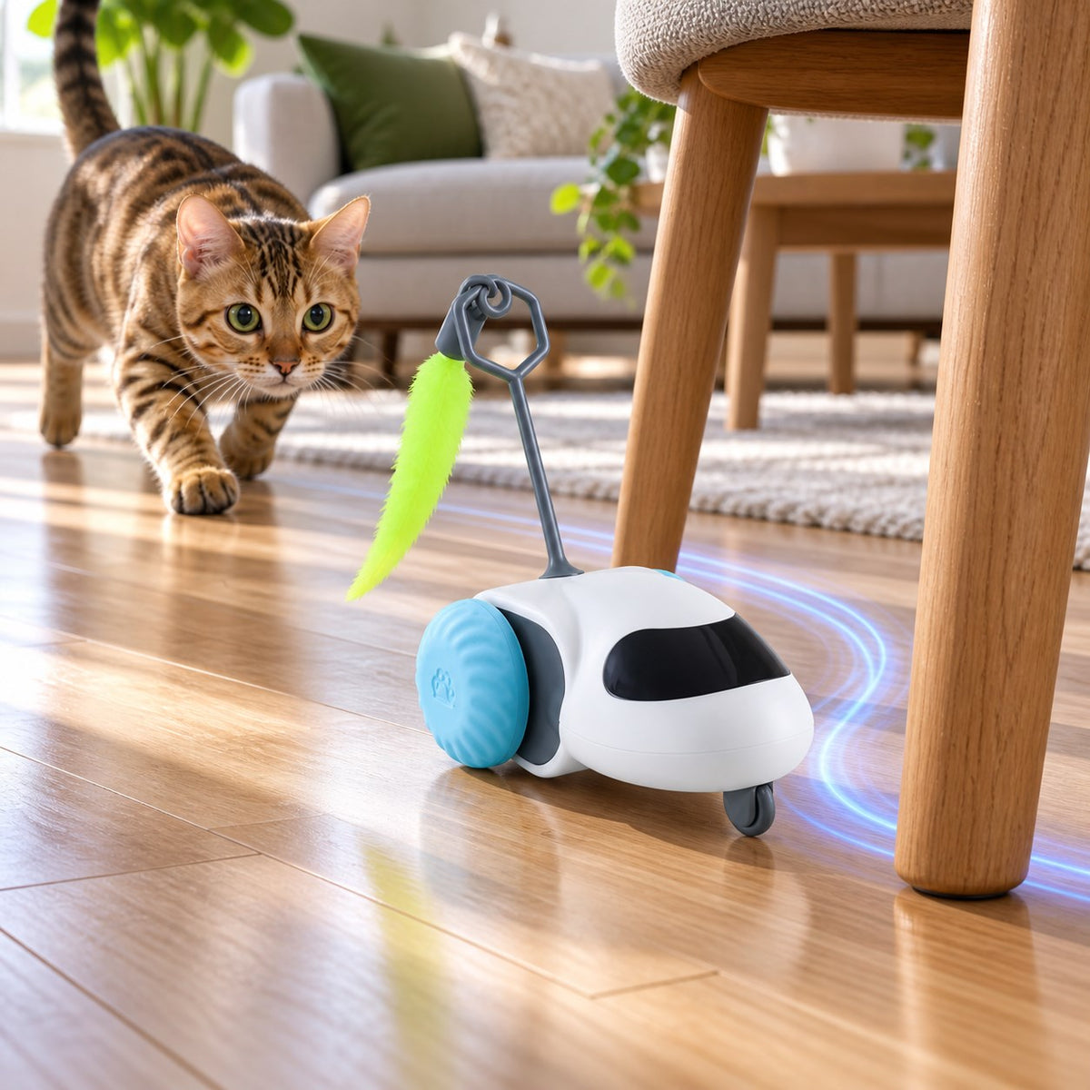 Pawvia™ WhiskerRover | Akıllı Hareketli Kedi Oyuncak Arabası