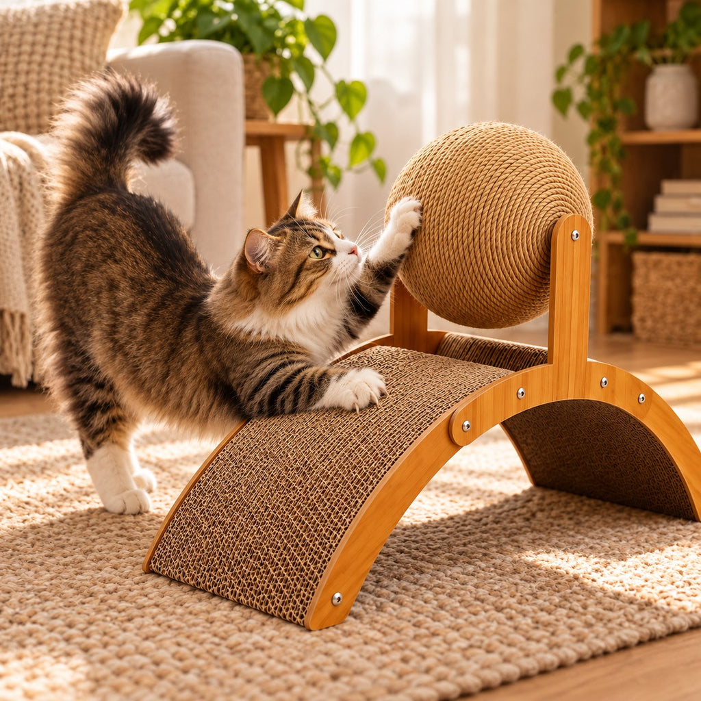 Pawvia™ ArcClaw | Sallanan Kedi Tırmalama Oyuncağı