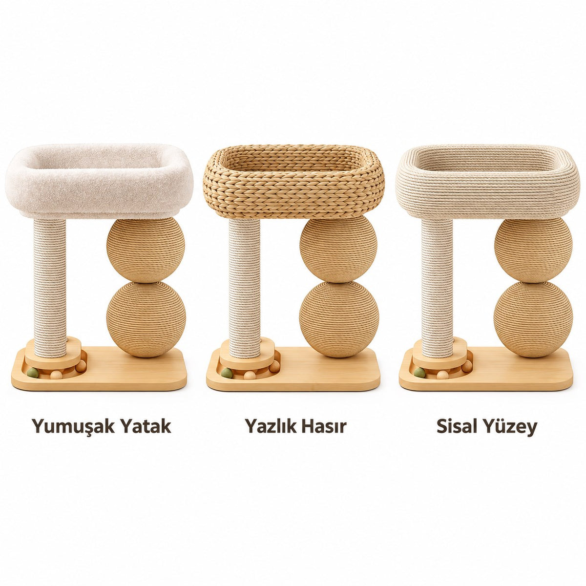 Pawvia™ ScratchCove | Yuva Tipi Kedi Tırmalama Yatağı