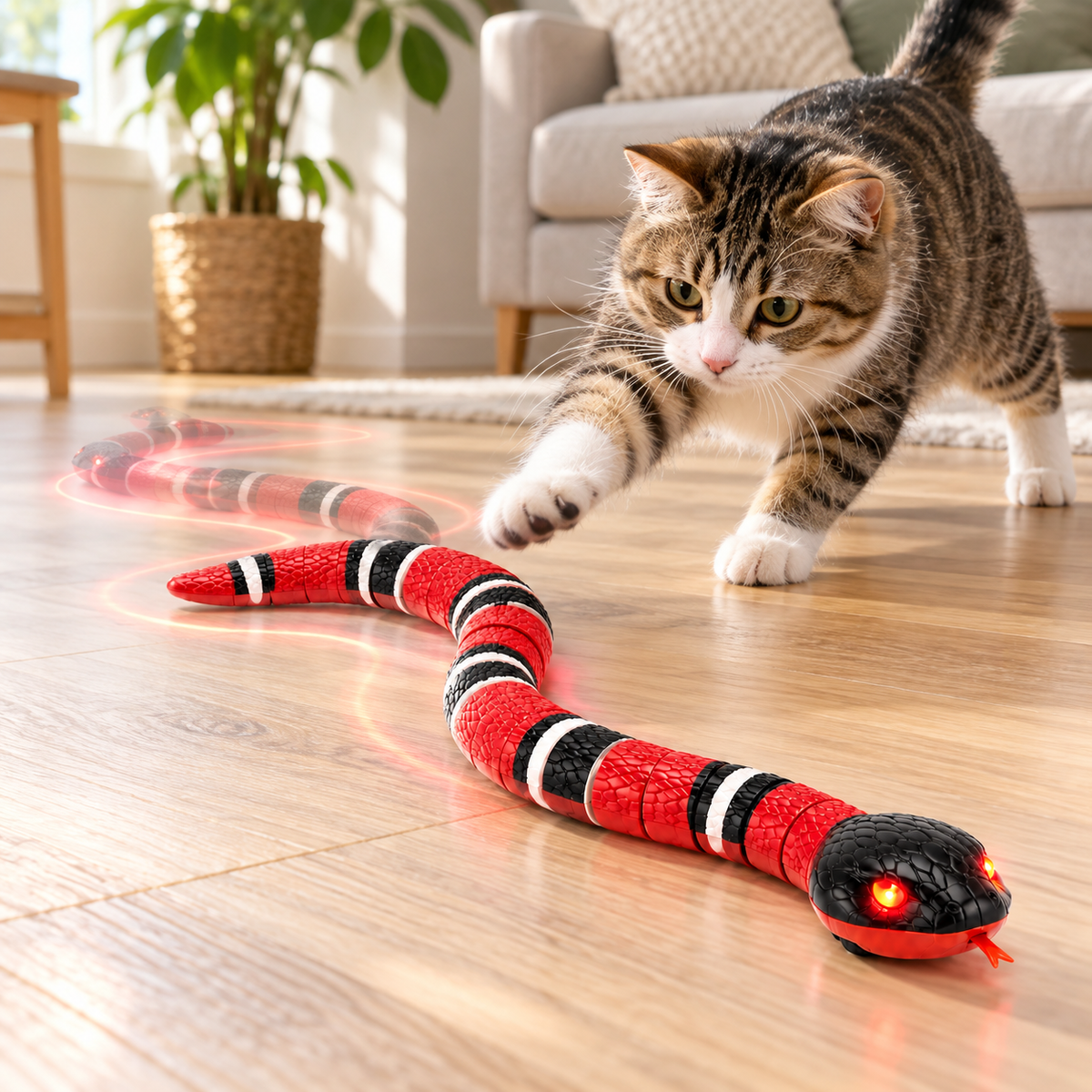Pawvia™ ViperPlay | Akıllı Sensörlü Kedi Oyuncağı