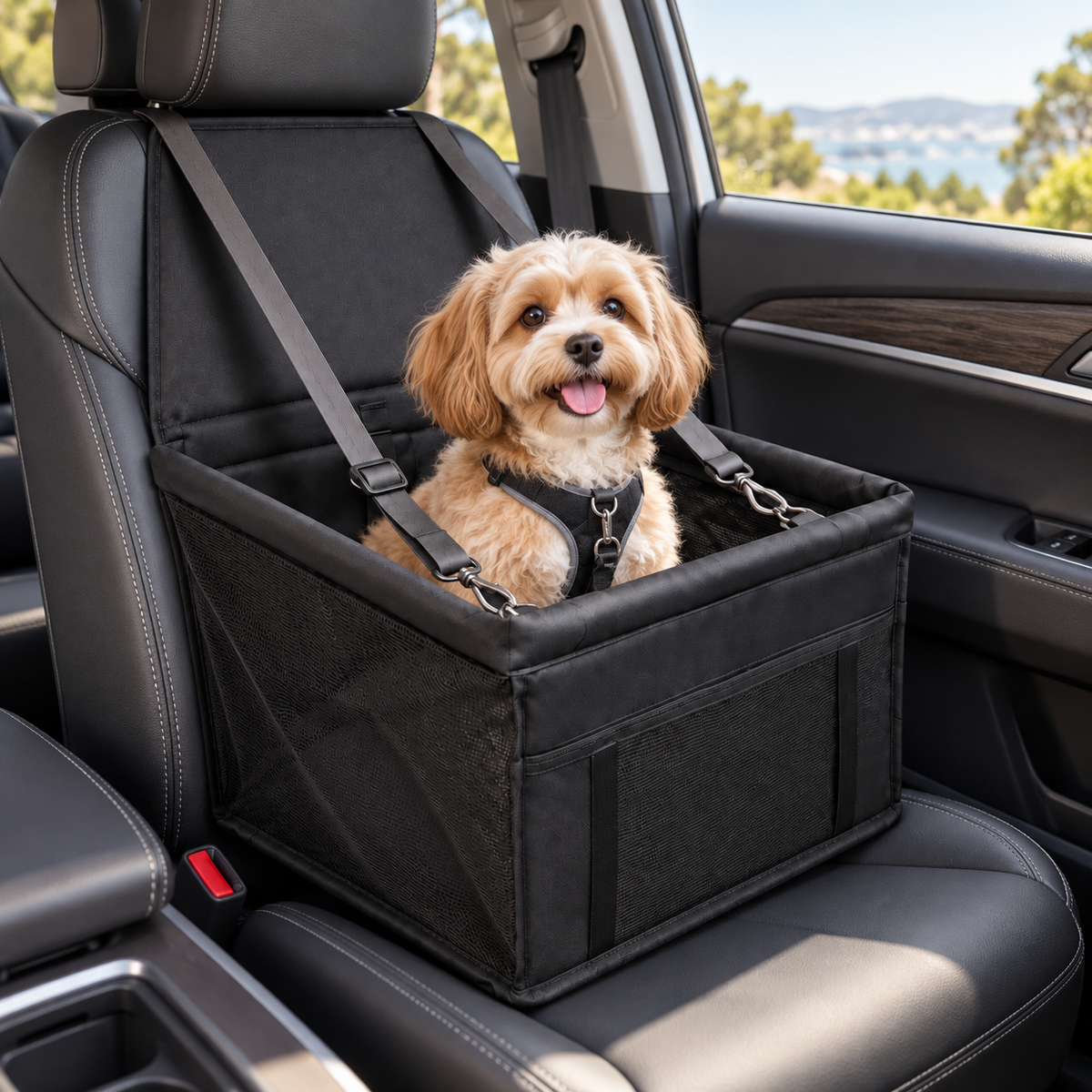 Pawvia™ CozyRide | Fileli Evcil Hayvan Araç Koltuğu