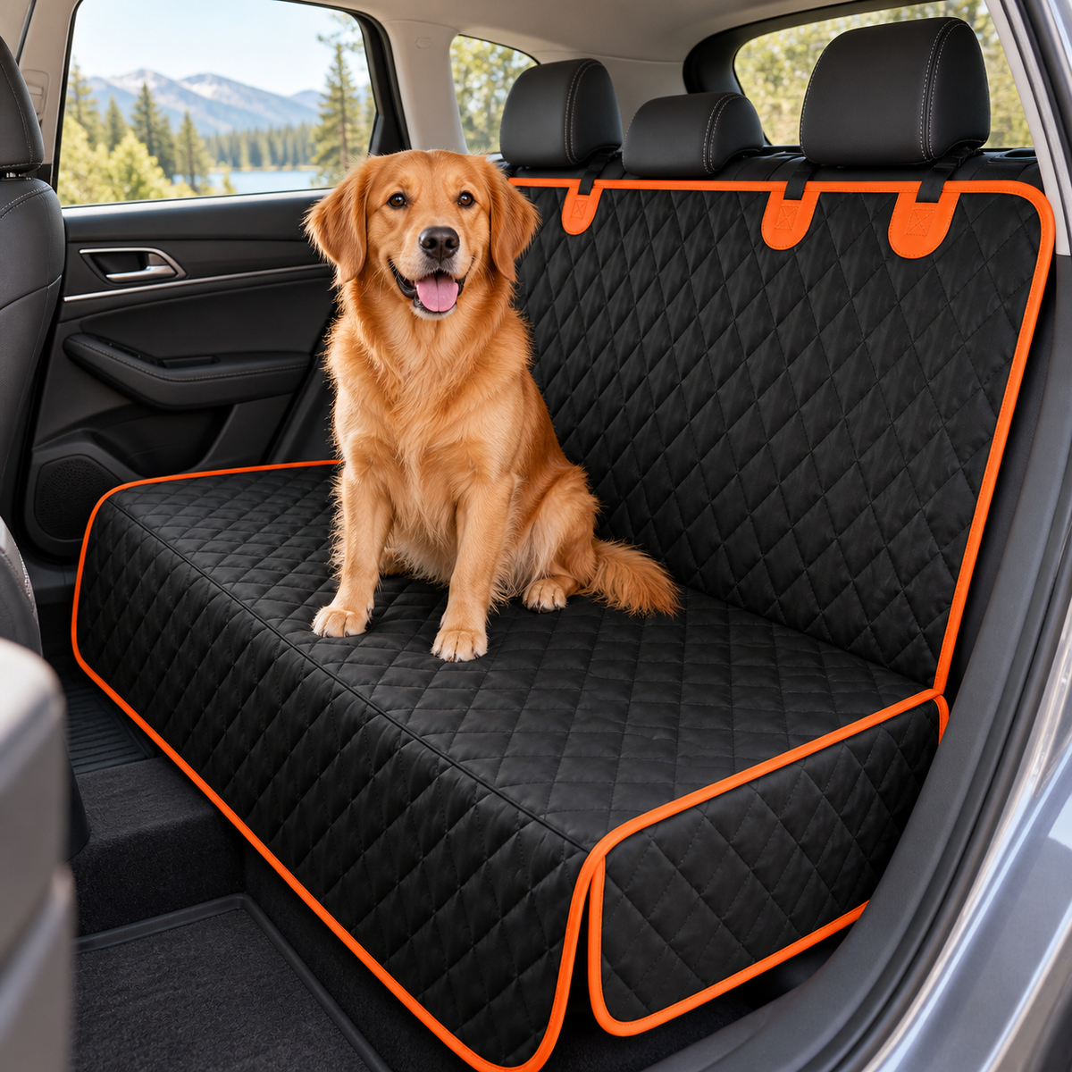 Pawvia™ RoadShield | Kapitone Köpek Araç Koltuk Koruyucu