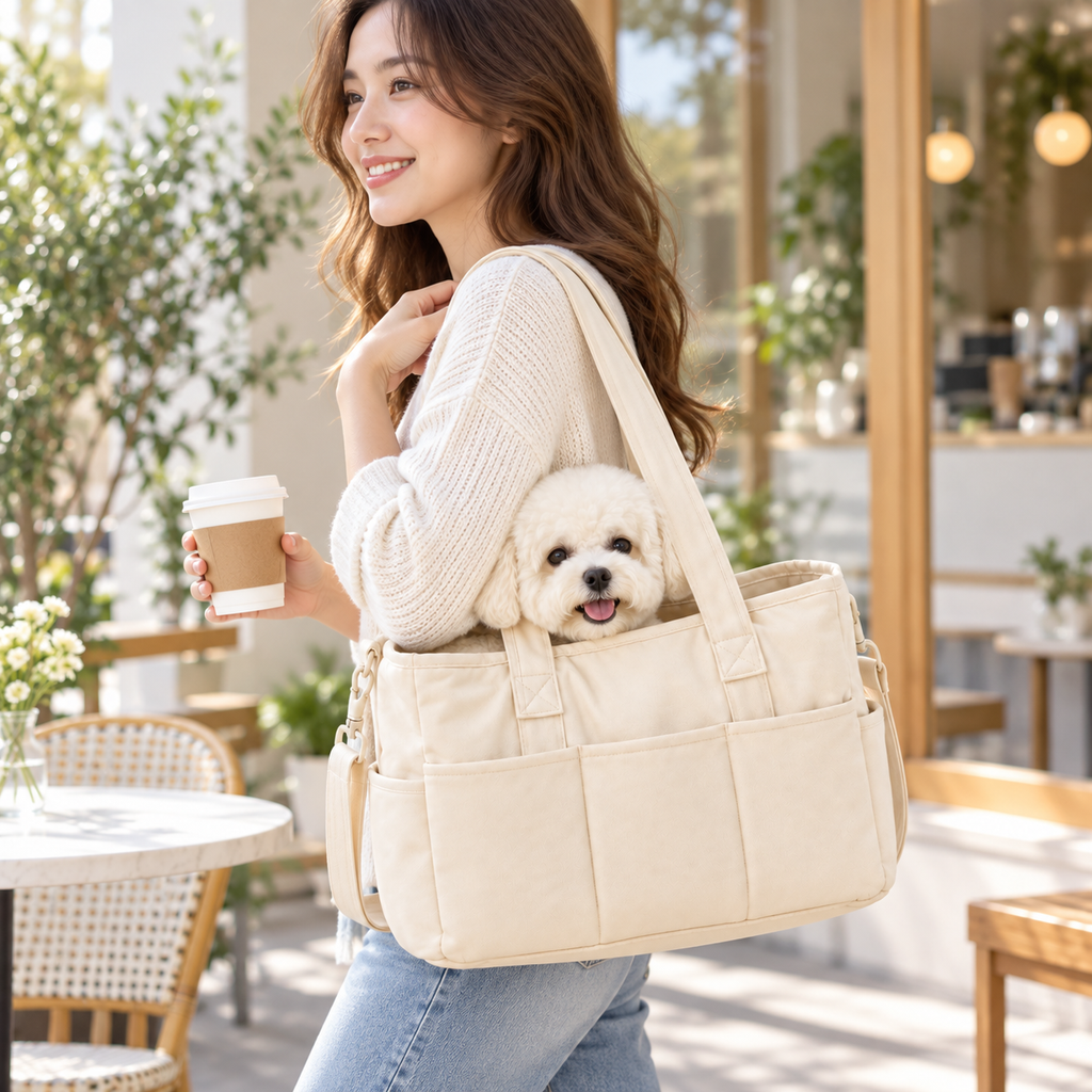 Pawvia™ SoftVoyage | Pamuklu Evcil Hayvan Gezi Çantası