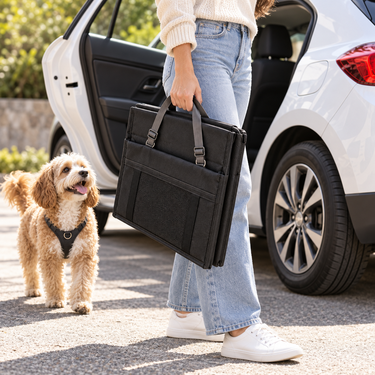Pawvia™ CozyRide | Fileli Evcil Hayvan Araç Koltuğu
