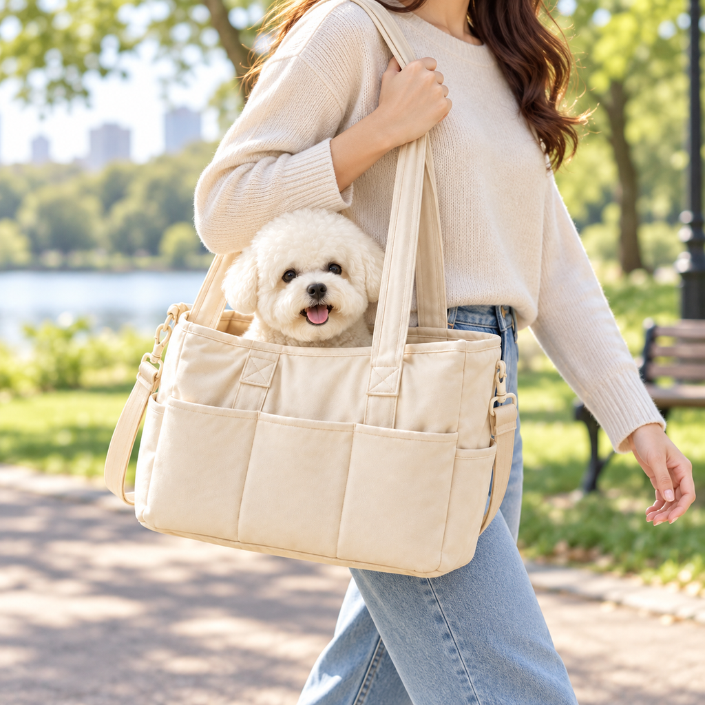 Pawvia™ SoftVoyage | Pamuklu Evcil Hayvan Gezi Çantası