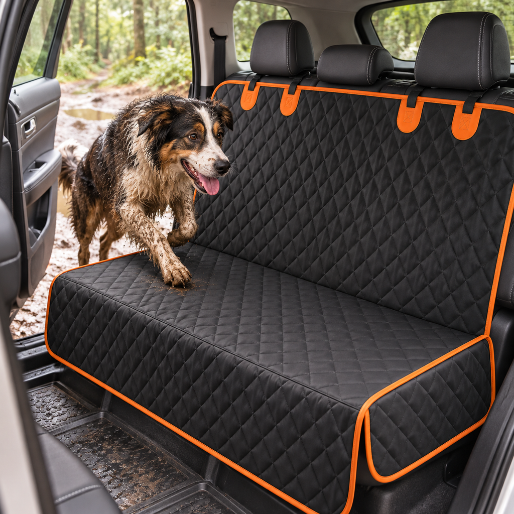 Pawvia™ RoadShield | Kapitone Köpek Araç Koltuk Koruyucu